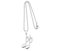 Premier Life Store Quaver Pendant Necklace for Men - Onyx Art PE09 Premium Music Note Pendant, Musical Jewellery Accessory for Musicians & Everyday Wear