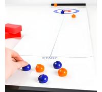Premier Life Store Tabletop Curling Game, Family Games for All Members, Quick & Easy to Set-Up, Compact Fun Family Games, Portable Tabletop Games for Adult Travel Home Party Office (Curling Game)