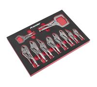 Premier Locking Pliers Set With Tool Tray 10Pc