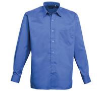 Premier Long sleeve poplin shirt - Mens, 65% Polyester, Oeko-Tex