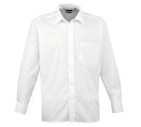 Premier Long sleeve poplin shirt - Mens, 65% Polyester, Oeko-Tex