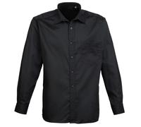 Premier Long Sleeve Poplin Shirt (PR200) - Unisex Formal Official Workwear S (B)