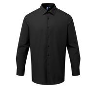 Premier Long sleeve ‘Recyclight’ poplin shirt - Mens, 65% Recycled Polyester