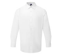 Premier Long sleeve ‘Recyclight’ poplin shirt - Mens, 65% Recycled Polyester