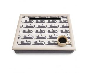 Premier Marble Lap Tray Sturdy With Cushioned Base And iPad Slot Lap Tray For Everyday Use iPad Accessory Marble Lap Tray (32 cm x 8 cm x 43 cm)