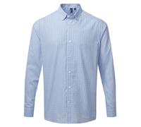 Premier Maxton check long sleeve shirt - Mens, 65% Polyester, Oeko-Tex
