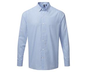 Premier Maxton check long sleeve shirt - Mens, 65% Polyester, Oeko-Tex