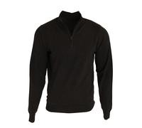 Premier Mens 1/4 Zip Neck Knitted Sweater (Black) - Size 5XL