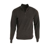 Premier Mens 1/4 Zip Neck Knitted Sweater (Charcoal) - Size 5XL