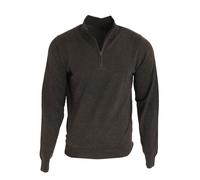 Premier Men's 1 4 Zip Neck Knitted Sweater in Charcoal | Size: XS Premier Charcoal XS