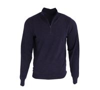 Premier Mens 1/4 Zip Neck Knitted Sweater (Navy) - Size 5XL