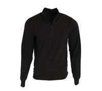 (3XL, Black) Premier Mens 1/4 Zip Neck Knitted Sweater