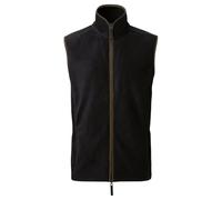 Premier Mens Artisan Fleece Gilet (L) (Black/Brown)