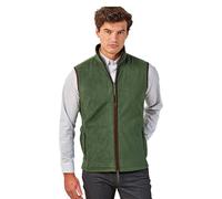 Premier Mens Artisan Fleece Gilet (M) (Black/Brown)
