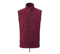 Premier Mens Artisan Fleece Gilet (XL) (Burgundy/Brown)