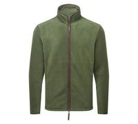 Premier Mens Artisan Fleece Jacket (Moss Green/Brown) - Size Medium