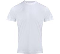 Premier Men's Chefs Coolchecker Short Sleeve T-Shirt in White | Size: 3XL Premier White 3XL