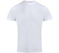 Premier Mens Chefs Coolchecker Short Sleeve T-Shirt (S) (White)