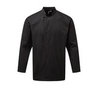Premier Men's Chefs Essential Long Sleeve Jacket in Black | Size: XL Premier Black XL
