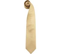 Premier Men's “Colours" Plain Fashion Business Tie in Gold Premier Gold One Size