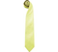 Premier Men's “Colours" Plain Fashion Business Tie in Lime Premier Lime One Size