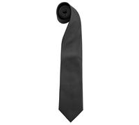 “Colours” Plain Fashion Business Tie Pack of 2 Premier Black One Size