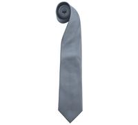 “Colours” Plain Fashion Business Tie Pack of 2 Premier Grey One Size