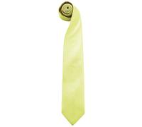 Premier Mens “Colours” Plain Fashion / Business Tie (Pack of 2) (Lime) - Green - One Size