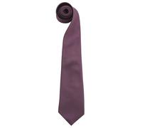 Premier Men's “Colours" Plain Fashion Business Tie Pack of 2 in Purple Premier Purple One Size
