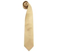 (One Size, Gold) Premier Mens “Colours” Plain Fashion / Business Tie