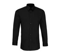 Premier Mens Colours Poplin Fitted Long-Sleeved Shirt RW10180