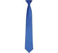 Premier Men's Colours Satin Clip Tie in Royal Premier Royal One Size