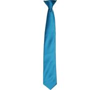 (One size, Teal) Premier Colours Mens Satin Clip Tie