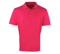 Premier Mens Coolchecker Pique Polo Shirt (Hot Pink) - Size 4XL
