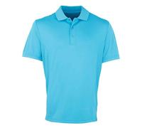 Premier Men's Coolchecker Pique Polo Shirt in Turquoise | Size: 4XL Premier Turquoise 4XL