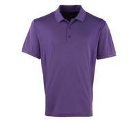 Premier Mens Coolchecker Pique Polo Shirt (Purple) - Size 4XL