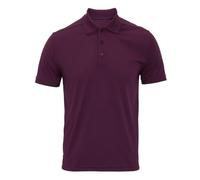 Premier Mens Coolchecker Pique Short-Sleeved Polo Shirt (3XL) (Aubergine)