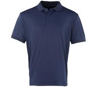 Premier Mens Coolchecker Pique Short-Sleeved Polo Shirt (L) (Navy)