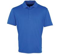 Premier Mens Coolchecker Pique Short-Sleeved Polo Shirt (L) (Royal)