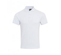 Premier Men's Coolchecker Plus Piqu Polo Shirt in White | Size: 4XL Premier White 4XL