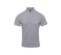 Premier Men's Coolchecker Plus Pique Polo With CoolPlus in Silver | Size: 3XL Premier Silver 3XL