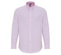 Premier Men's Cotton Rich Oxford Stripe Shirt in White | Size: 3XL Premier White 3XL