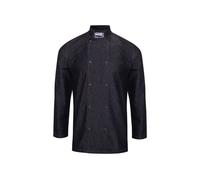Premier Men's Denim Chefs Jacket in True Black | Size: 3XL Premier True Black 3XL