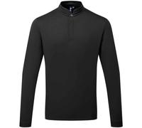Premier Men's Essential Coolchecker Long-Sleeved Chef Shirt in Black | Size: 2XL Premier Black 2XL