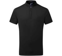 Premier Men's Essential Coolchecker Short-Sleeved Chef Shirt in Black | Size: XS Premier Black XS