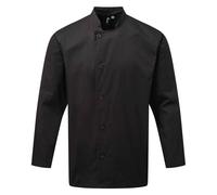 Premier Mens Essential Long-Sleeved Chef Jacket (Black) - Size 5XL