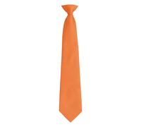 (One Size, Orange) Premier Mens Fashion ”Colours” Work Clip On Tie