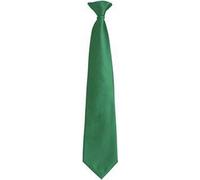 Premier Men's Fashion "Colours" Work Clip On Tie in Emerald Premier Emerald One Size