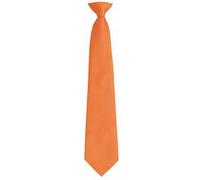 Premier Men's Fashion "Colours" Work Clip On Tie in Orange Premier Orange One Size