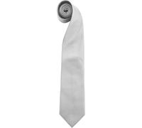 Premier Men's Fashion "Colours" Work Clip On Tie Pack of 2 in Silver Premier Silver One Size
